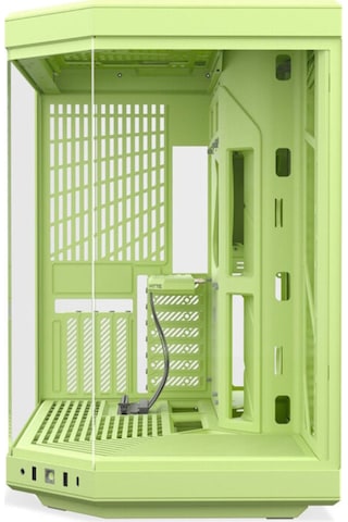 Y70 Matcha Milk Temperli Cam Usb 3.2 E-atx Dual Chamber Mid Tower Gaming Kasa Cs-hyte-y70-mm