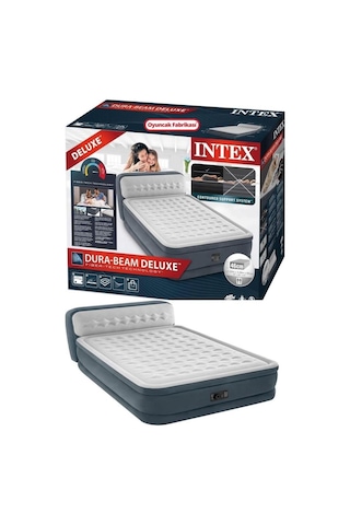 Intex Elektrikli Queen Dura Beam Başlıklı Ultra Yatak 152x236x86 Cm Çok Renkli