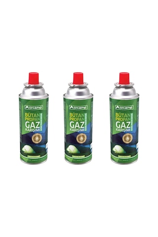 Orcamp 227 Gram Valfli Gaz Ocak Kartuşu 3 Adet Çok Renkli Orcamp 227 Gram Valfli Gaz Ocak Kartuşu 3 Adet Çok Renkli