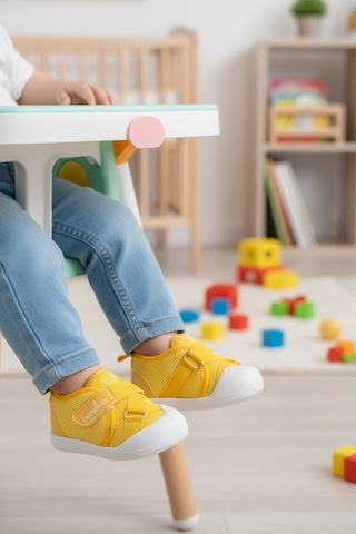 United Colors of Benetton Sarı Cırtlı Hafif Bebek Günlük Ayakkabı Bn-1254 B