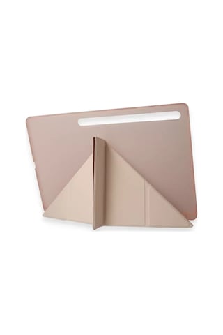 Samsung Galaxy Uyumlu,Tab A9 Kılıf Kalemlikli Mars Tablet Kılıfı - Rose Gold