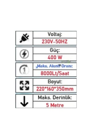 Astor Az Kirli Su Drenaj Dalgıç Pompası Kcd400