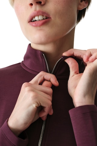 Penti Bordo Fermuarlı Bisiklet Yaka Modal Sweatshirt