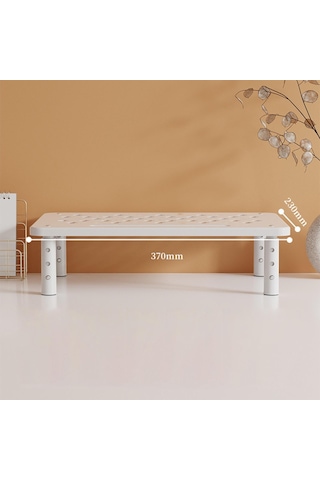 Homyl Masaüstü Monitör Standı Yükseltici Bilgisayarlar Beyaz