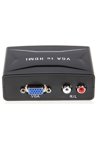Vga To Hdmi Ses Çıkış Destekli Çevirici Dönüştürücü Adaptör