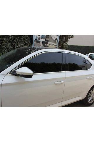 Skoda Superb Krom Cam Çerçeve Seti Paslanmaz Çelik 12 Pç 15-2022