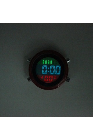 Suntek Su Geçirmez Mini Çalar Saat Motosiklet Kırmızı-siyah