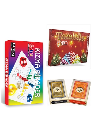 6 Lı Muhteşem Set Kızma Birader -- Tombala -- Mangala -- Solo Tes