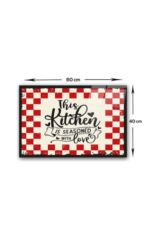 Decorita Cam Ocak Arkası Koruyucu | Kitchen Love | 40cm x 60cm