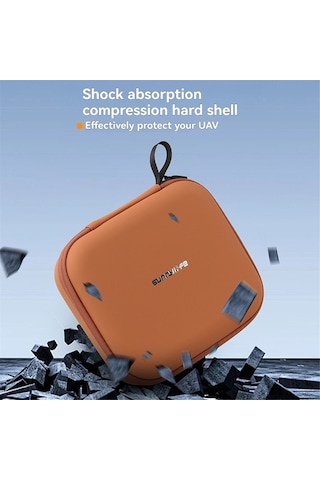 Soulader Drone Çantası Taşınabilir Drone Aksesuarları Saklama Kutusu Kumanda Koruma Çantası Seyahat Flip Kapaklı