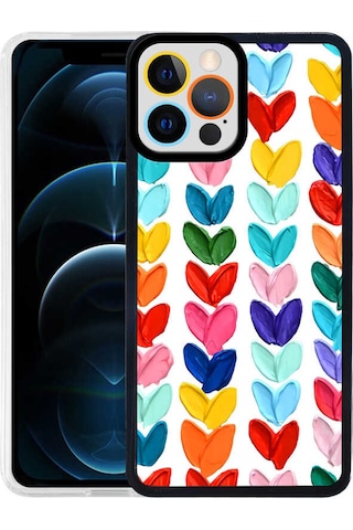 Apple Uyumlu iPhone 12 Pro Uyumlu Zore M-fit Desenli Kılıf-heart No6 Heart No6 -
