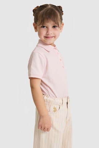 U.s. Polo Assn. Kız Çocuk Açık Pembe Tişört Basic 50328218-vr078 Acık Pembe