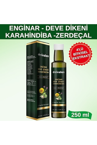 Rivalen Enginar - Deve Dikeni - Karahindiba Bitkisel Sıvı Eki 250 Ml