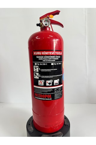 2 Kg Kuru Tozlu Yangın Söndürme Tüpü