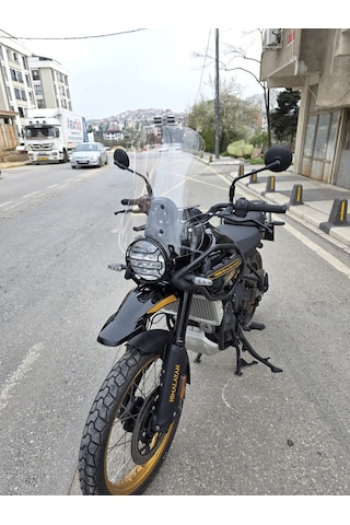 Motocam Royal Enfield Himalayan 450 Ön Cam 2023-2026 Model 49cm Şeffaf Renkli 4mm