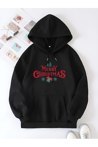 Merry Chrıstmas Sweatshirt & Hodie - Siyah Siyah