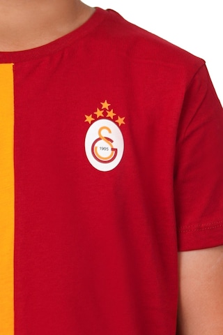 Gsstore Galatasaray 5 Yıldız Parçalı Çocuk T-shırt Sarı - Kırmızı