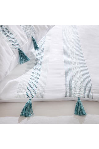 Karrın Bambu Extra King Size Nevresim Seti 260x220 Cm Beyaz