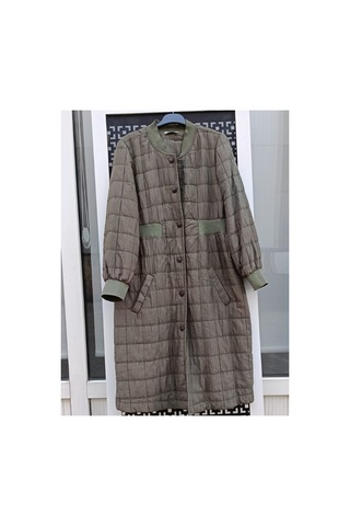 Çınar Boutique Kare Desenli Mont-haki Yeşili - Xxl Haki Yeşili Haki Yeşili