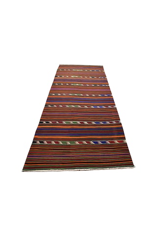 Kilim Antik El Dokuma Yün Anadolu Yörük Kilimi 0082 - Yeni - Çok Renkli