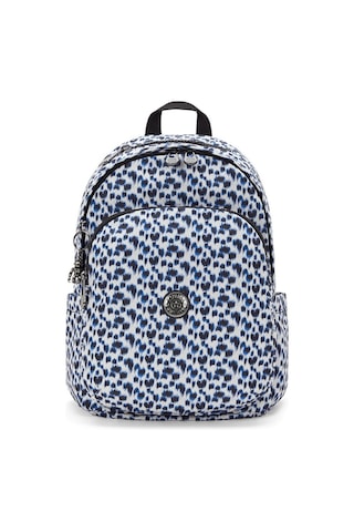 Kipling Kıplıng Delia Orta Boy Sırt Çantası Desenli Curıous Leopard Beyaz
