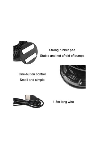 F611 Döndürülebilir Çok Açılı Hava Beslemeli Araba Sessiz Fanı 12v Çakmak