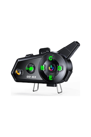 Xindoker Motosiklet Kask Bluetooth Kulaklığı, 6 Kişilik Konuşma, Su Ve Toz Dayanıklı, Müzik Paylaşımı, 2-in-1 Mikrofon, Tek Paket