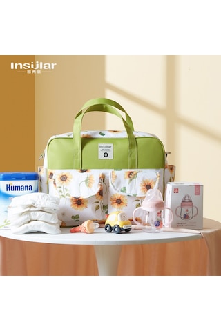 Neevoyu Su Geçirmez Desenli Çok Fonksiyonlu Askılı Anne Çantası - Moda Bebek Çantası, Taşınabilir Postpartum Çantası, Wholesale Çok Renkli
