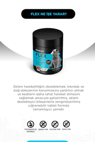 Kedi Aktif Yaşam Paketi - Eklem Sağlığı Destekleyici & Multivitamin Seti