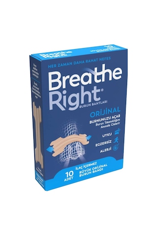 Breathe Right Burun Bandı Büyük Boy 6 x 10'lu