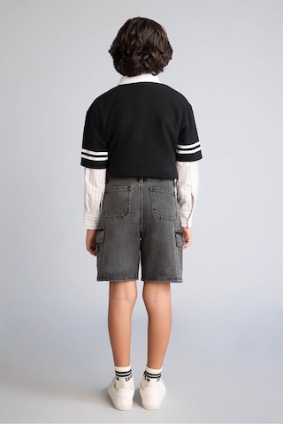 Defacto Jean Şort Erkek Çocuk G9738a826smnm55 Gri-nm55