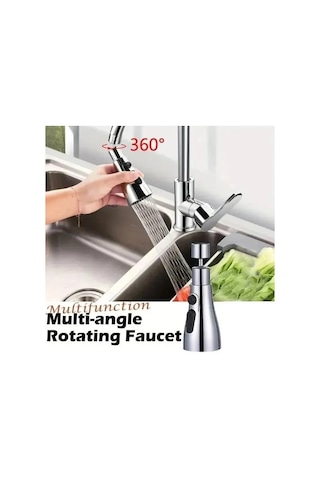 River World Musluk Başlığı 3 Fonksiyonlu Metalik