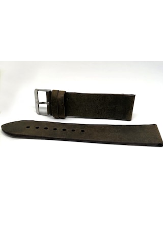 Fosil Uyumlu Hakiki Yaglı Deri Saat Kordonu 22 Mm