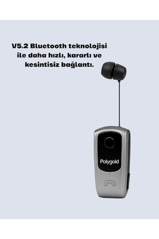 Bluetooth Kulaklık Mikrofonlu Ve Ses Kontrollü Kablosuz Kulak İçi