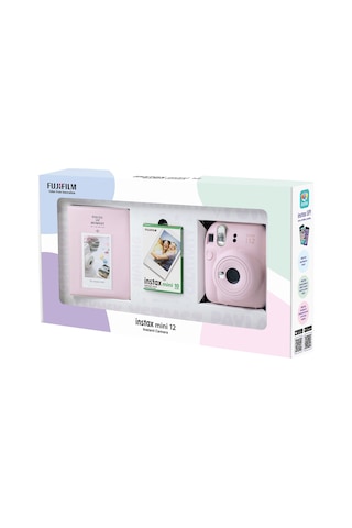 Fujifilm Instax Mini 12 Fotoğraf Makinesi + 10'lu Film + Pvc Albüm Bundle Box