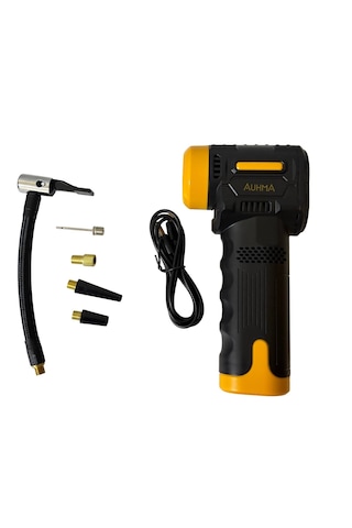 Auhma 6600 Şarjlı Araç Otomobil /bisiklet/ Motosiklet Lastik Pompası Hava Kompresörü 150 Psi 1 Adet