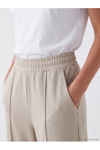 LC Waikiki Lc Waıkıkı Gri Soft Touch Kadın Jogger Eşofman Altı