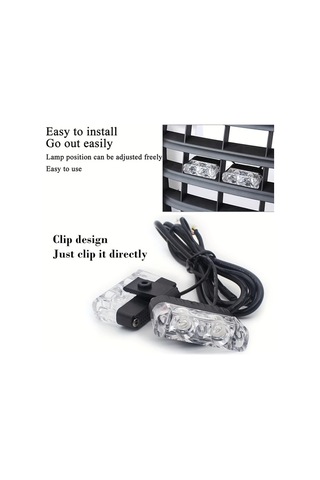 Xuweiwei Mavi 8 Adet 16led Kablosuz Uzaktan Kumandali Araba Isiklari Kamyonlar Arabalar Vanlar Icin 12v On Govde Lambalari