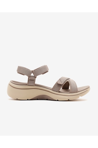 Skechers Go Walk Arch Fıt 2.0 Sandal Kadın Bej Sandalet 140876 Tpe Bej