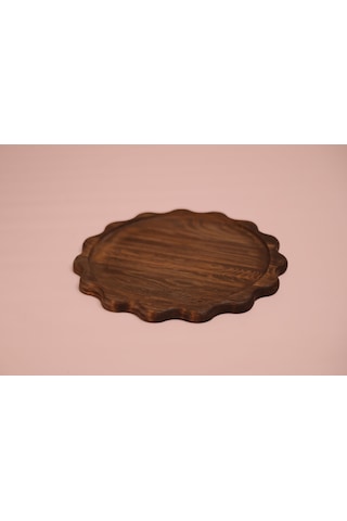 Fam Wood Art Büyük Boy Ahşap Sunumluk Ve Supla %100 Çam Kahverengi