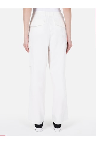 Colin's Colins Normal Kesim Yüksek Bel Geniş Paça Beyaz Kadın Pantolon Cl1069016 Q1.v1 Ofw Beyaz