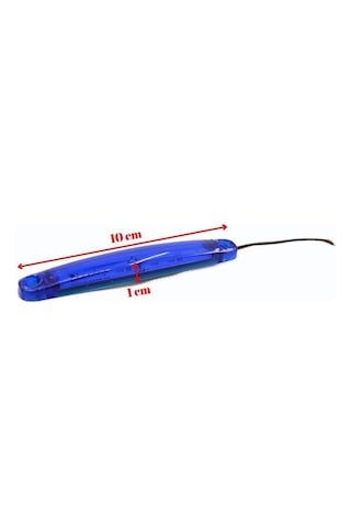 10 Adet Mavi Parmak Lamba 9 Led Su Geçirmez 12v 24v Emir