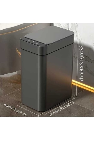 Pazly 2 Adet Dokunmatik Çöp Kovası, 11l, Akıllı Elektrikli, Mutfak/banyo/yatak Odası/kurumsal