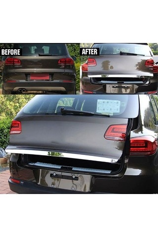 Vw Tiguan 2008 - 2015 Bagaj Alt Çıtası Paslanmaz Çelik