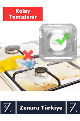 Premium Uzun Ömürlü Dayanıklı Kolay Temizlenir Ocak Kir Yağ Önleyici Alüminyum Koruyucu Folyo 12 Adt