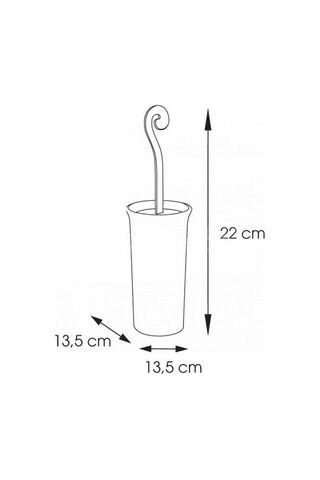 Geddy Tuvalet Fırçalık Sissi Krom 333313