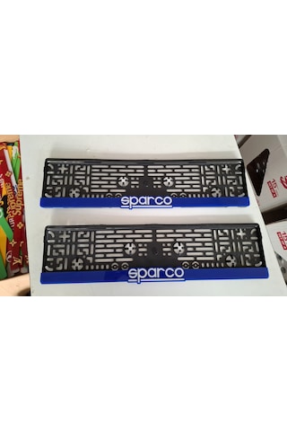 Sparco Mavi Takmatik Standart Plakalık 2li