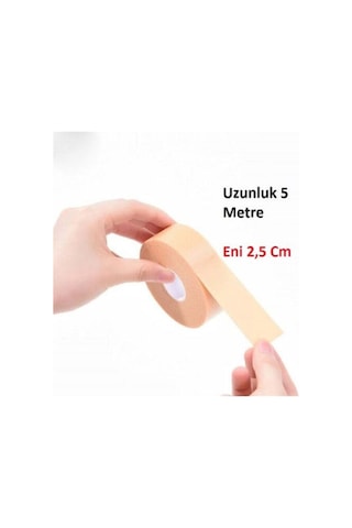5 Metre Topuk ve Ayak Yan Parmak Arka Koruyucu Bant Jeli Ayakkabı Vurma Engelleyici Silikon Bandı
