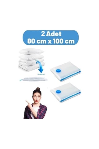 Vakum Poşet Hurç Xxlarge 80 110 2 Adet Şeffef