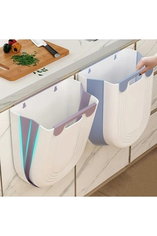 Maoyaya Mutfak Katlanır Asılı Çöp Tenekesi Ev Banyo Dolabı Duvara Monte Çok Renkli, Pratik Tasarım Çok Renkli